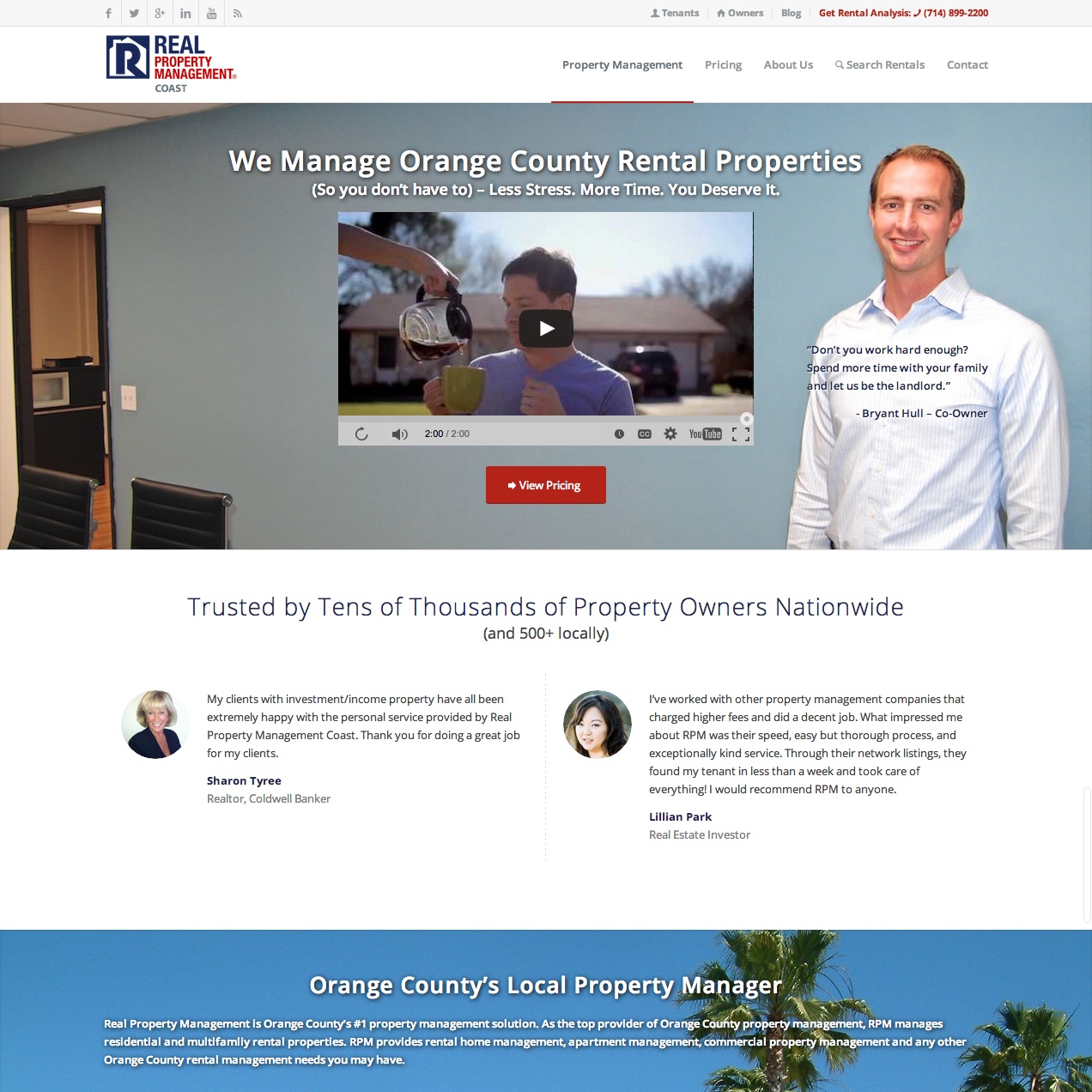 Orange County Property Management Website Design