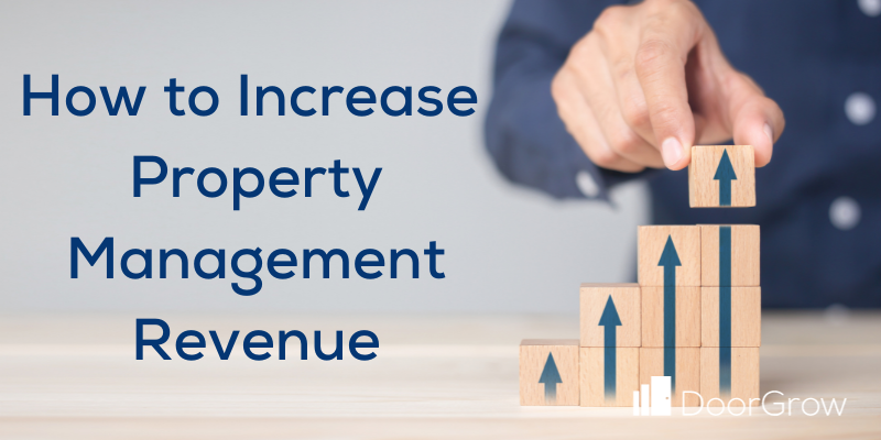 how to increase revenue for property management graphic
