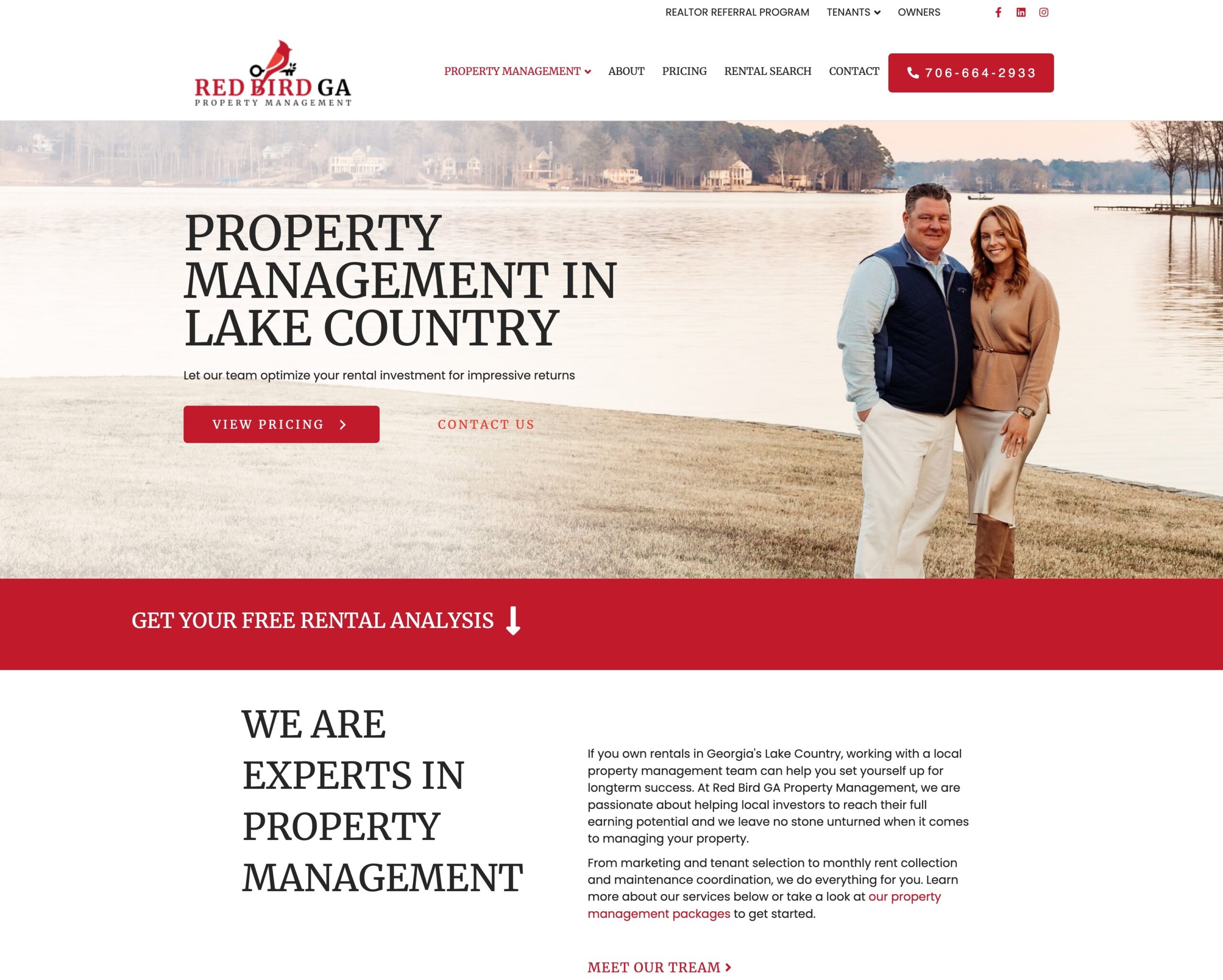 RedBird GA PM homepage 